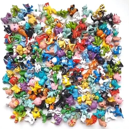 48/72/96/120/144/192pcs 2-4cm Takara Tomy Pokemon dolls Action Toys Mini Figure Model Toy Pikachu Anime Kids Doll Birthday Gifts