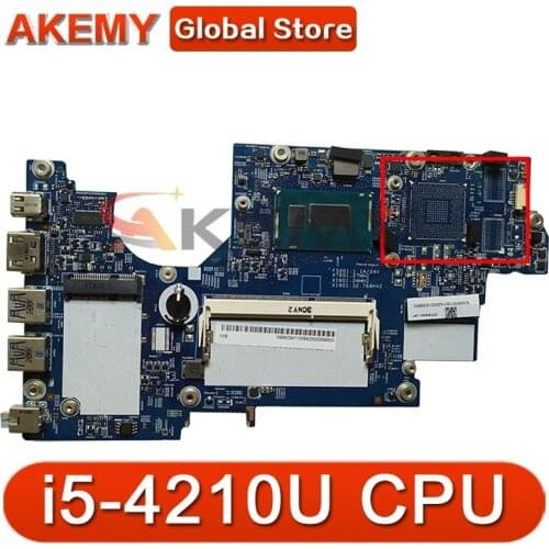 Akemy laptop Motherboard For ACER Aspire S3-392 i5-4210U Mainboard 12265-2 SR1EF DDR3
