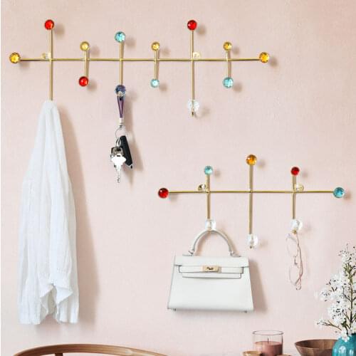 Metal Cloth Hanger wall hooks for key holder rack coat hat bag Towel bathroom Living room kitchen hook for hanging wall decor