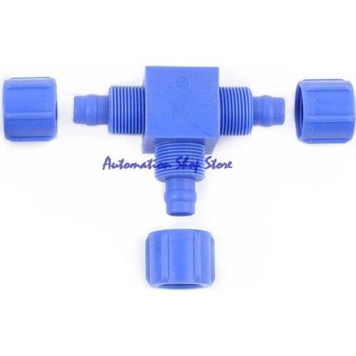 Model steel Fast twist joint 3 Way Pneumatic Quick Fittings Tee Union Air Hose Tube Connector 6 8 10 12mm