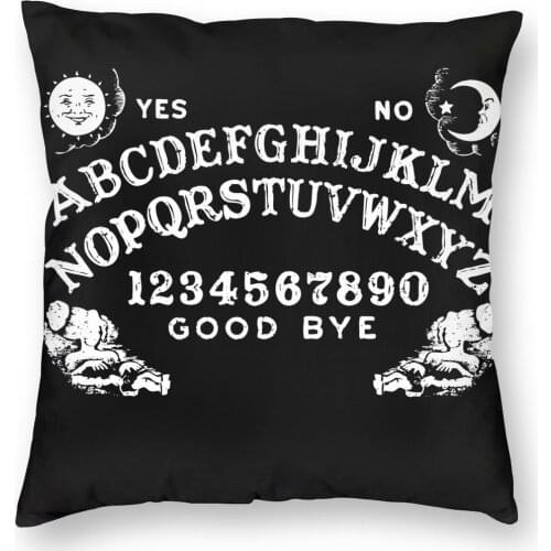 Ouija Board Pillow Cover Home Decorative Occult Cushions Throw Pillow for Home Polyester Double-sided Printing Creative