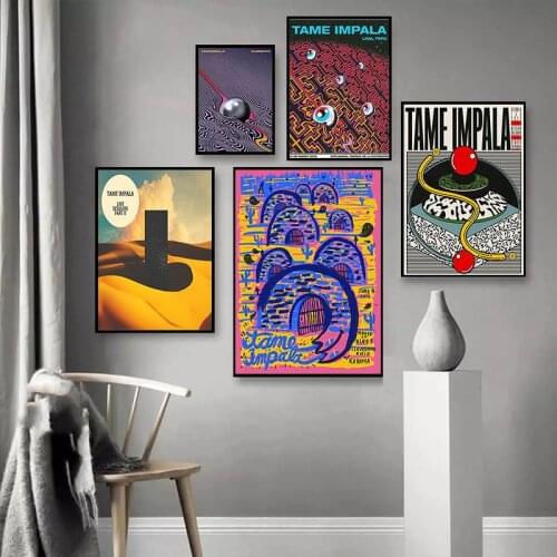 New Tame Impala Psychedelic Poster And Prints Rock Music Band Tour Art Canvas Painting Wall Pictures For Living Room Home Decor