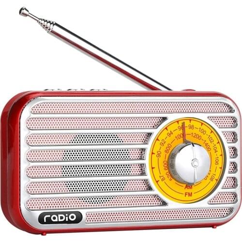 Retro Radio AM / FM Portable Radio Has The Best Reception The Headphone Jack For Jogging Walking And Travel