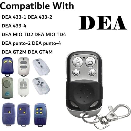 DEA GT2M GT4M 433,93mhz garage remote control DEA fixed code garage command DEA gate remote transmitter