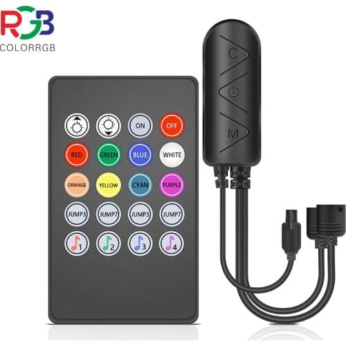 20 keys Music Sync remote control+ RGB Controller for RGB5050 LED Light strip