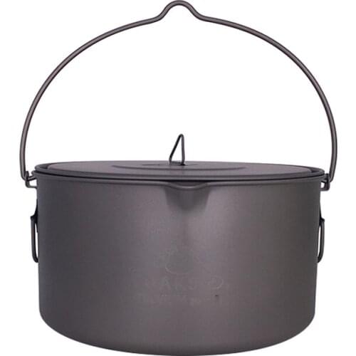 TOAKS TITANIUM POT WITH BAIL HANDLE Outdoor Camping Pot Lightweight Equipment 750ml 1100ml 1300ml 1600ml 2000ml