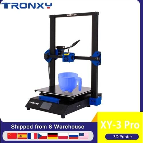 Tronxy XY-3 Pro Desktop 3D Printer Kit Fast Assembly 300*300*400mm Print Size with 3.5 Inch Full Color Touchscreen