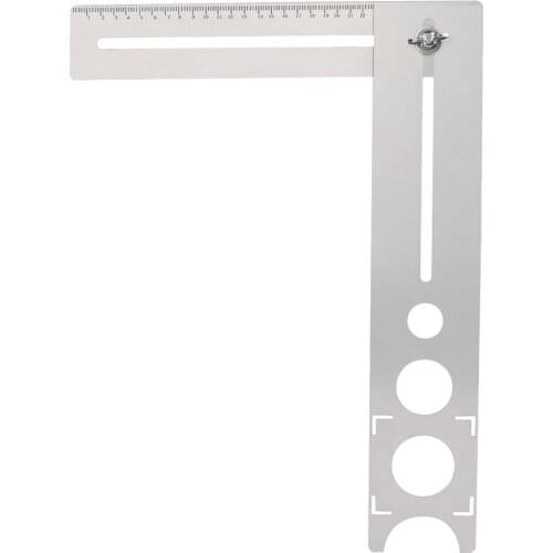 Ceramic Tile Universal Multifunctional Stainless Steel Positioning Ruler Adjustable Glass Tile Orifice Drilling