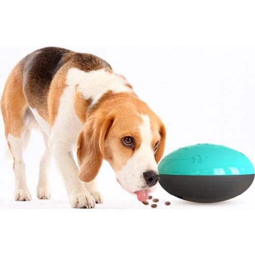 Voical Dog Toys Food Dispenser Dog Toys Squeaking Pet Training Toys for Aggressive Chewers Rubber Dog Food Leakage Chewing Balls