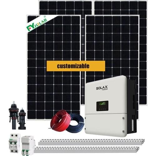 2KW on grid solar panel system solar home generator from Chinese factory fotovoltaic panel system 10kw solar kit 5kw