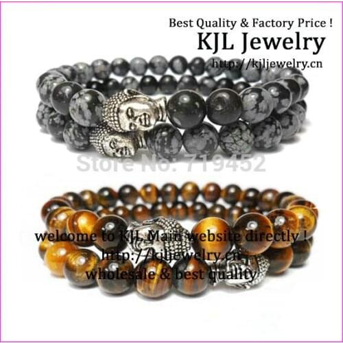 10pcs/lot Black glass Tiger Eye stone bracelet ,Yoga Mala Bracelet ,mens Beaded Buddha Bracelet