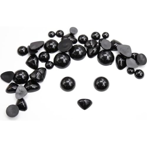 10pcs Flat Black Safety Nose Eyes Plastic Eyes For Toy Stuffed Toys Animal Scrapbooking Puppet Dolls Craft