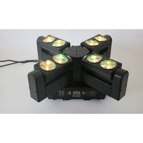 2018 New arrive 8x12W rgbw 4 in 1 cree led beam moving head dmx stage lighting effect 8 eyes led disco light for bar party show