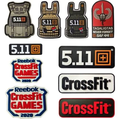 3D Velcro Chapter Tactical Vest Patches CrossFit 511 Sport Army PVC Armband Waterproof Backpack Sticker Clothing Bag Appliques
