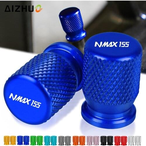 FOR YAMAHA NMAX155 N-MAX Nmax 2015 2016 2017 Motorcycle Accessories Tire Valve Air Port Cover Caps CNC Aluminum NMAX 155 LOGO