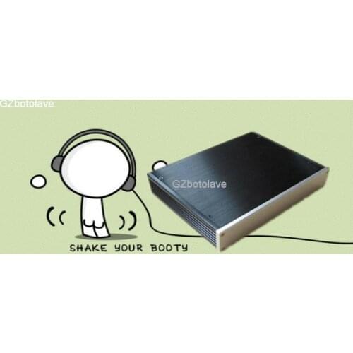 Free ship 3406 full aluminum DAC chassis / power amplifier chassis 340*62*248mm via DHL