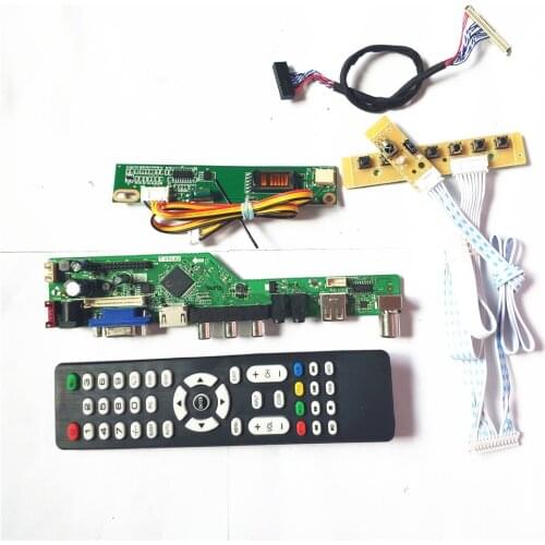 For LP171WX2-A4K2/A4K3 LCD T.V56 controller board 1CCFL 30Pin LVDS Remote+Inverter+keyboard VGA HDMI-Compatible AV USB RF