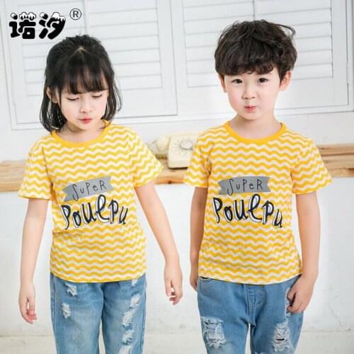 Boys t shirt 80-140cm kids summer cotton pullovers baby girls shirt cartoon animal little kids outwear children casual clothes