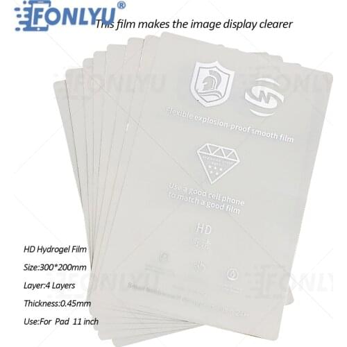 FONLYU 20pcs Flexible Hydrogel Film Sticker For Tablet Laptop fit Fonlyu T438 F140 F150 etc Screen Protector Cutting Machine
