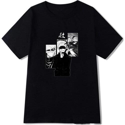 Jujutsu Kaisen Print T Shirt Women Gojo Satoru Short Sleeve Summer Tops Tee Men T-shirt