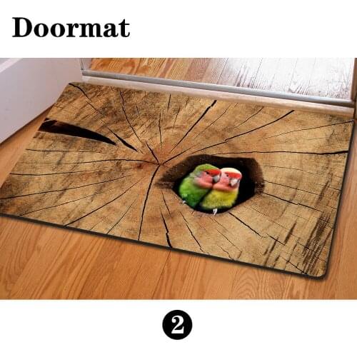 Newest Floor Mats 400*600mm 3D Owl Animal Print House Door Mats Cute Squirrel Bathroom Anti-Slip Outdoor Carpet For Living Room