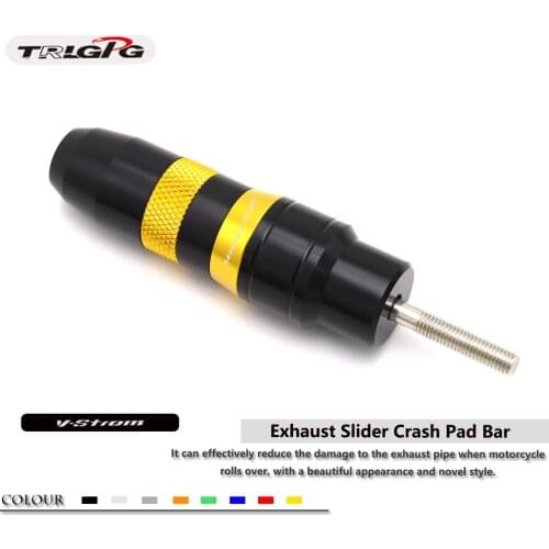 Motorcycle CNC Aluminum Crash Pads Exhaust Sliders Crash Protector For SUZUKI V-Strom DL650 DL1000 DL1050 XT
