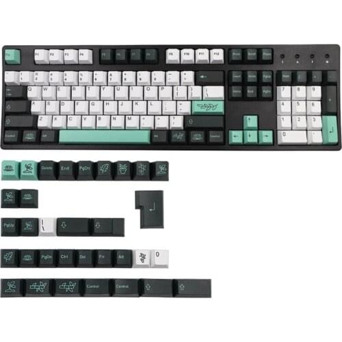N7MA Mechanical Keyboard 137 Keys Cherry Profile DYE-Sub Botanical Garden Theme PBT Keycap