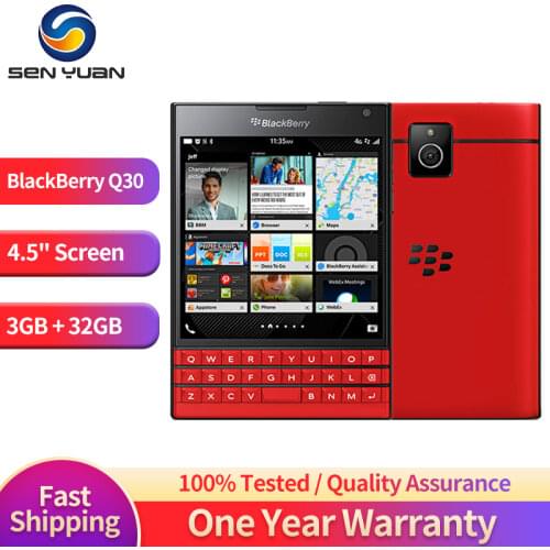 Original BlackBerry Passport 4G LTE Mobile Phone Unlocked 4.5'' BlackBerry Q30 OS CellPhone Quad Core 3GB+32GB 13MP SmartPhone