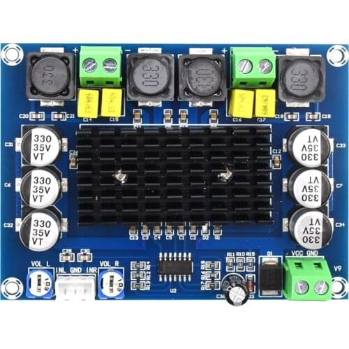 High-power Digital Power Amplifier Board XH-M543 TPA3116D2 Audio Amplifier Module Class D Dual Channel 2*120W