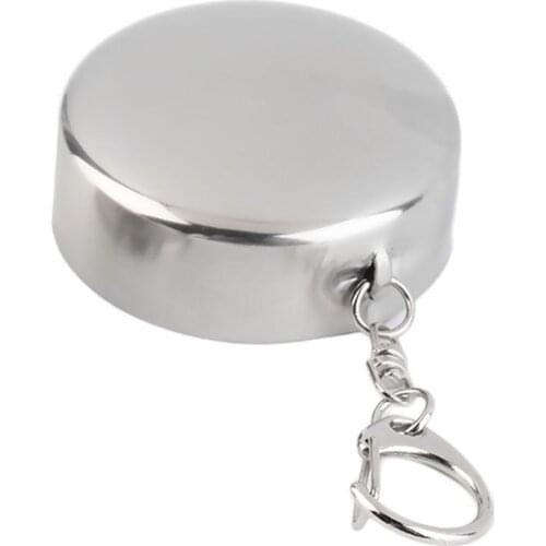 60ml Stainless Steel Telescopic Cup Portable Outdoor Travel Camping Folding Cup with Lid Home Drinkware Accessories