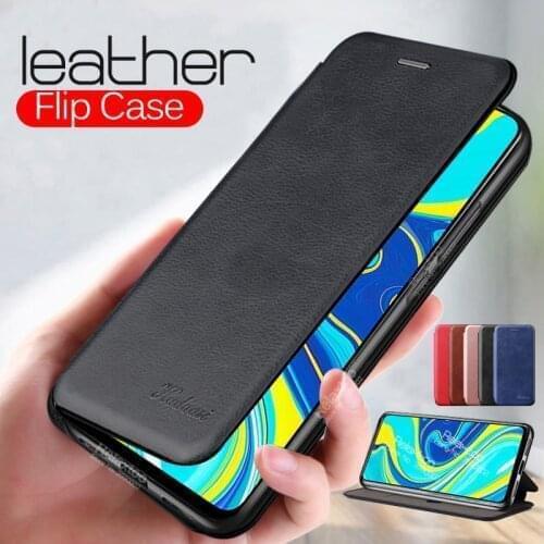 Luxury Leather Flip Magnetic Case For Xiaomi Mi 10 Pro 10T Lite Note 10 A3 Wallet Stand Phone Cover On Xiomi Poco C3 X3 NFC M3