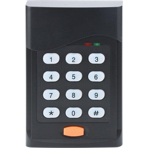 Control smart key readers black password rfid 125khz wall door access card reader support external door bell