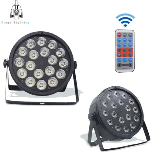 18X12W RGBW 4in1 LED PAR Light Remote Control Disco Light DMX512 LED Wall Wash Light Stage Professional DJ Disco quipment