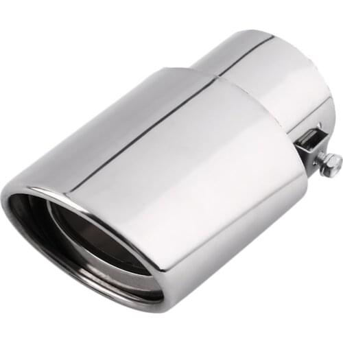 New Hot Universal Car Exhaust Muffler Tip Stainless Steel Pipe Chrome Trim Modified Car Tail Throat Liner Pipe Exhaust System