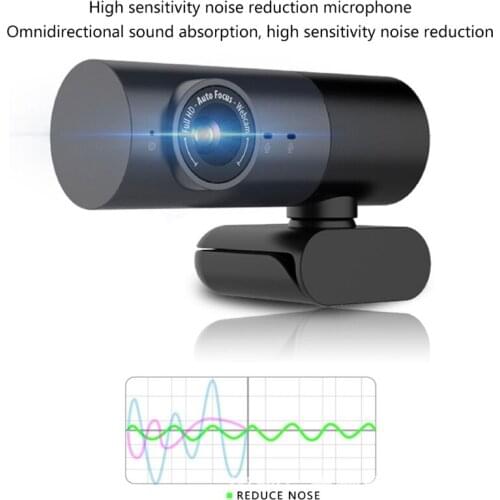 29ED High definition 1080P Webcam Autofocus Web Camera Dual Microphones USB Plug for Computer Laptop Notebooks Desktops