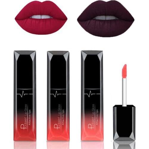 Pudaier 21 Color Waterproof Velvet Liquid Lipstick Sexy Red Lip Balm Makeup Long Lasting Matte Nude Glossy Metal Color Lip Gloss
