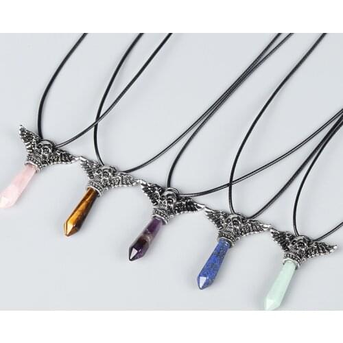 1PC Natural Amethyst Skull Pendant Quartz Crystal Fashion Mineral Jewelry Amulet, Mens And Womens Jewelry Necklace Pendant