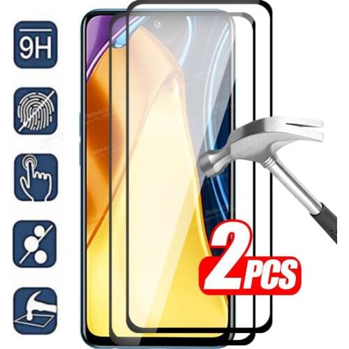 2pcs Full Cover Tempered Glass For Xiaomi Poco M3 Protective Glass Xiomi Mi Pocophone M3Pro 5G PocoM3 Pro Screen Protectors Film