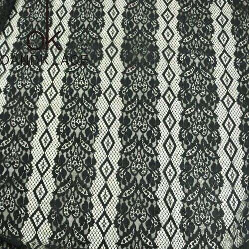 3 meter/ lot Eyelash Lace Fabric width 150 cm DIY Decorative High Quality Soft Off Nylon Eyelash Lace Trim Wedding Dress Fabric