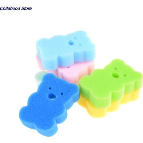 3PCS Random rub Sponge Bath Brushes Baby Infant Shower faucet Wash child Brush bath brushes sponges Cotton Rubbing Body