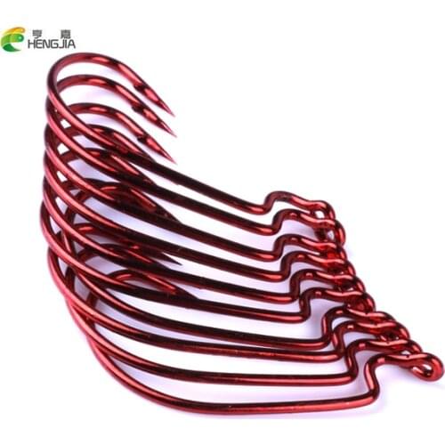 50pcs Professional Fishing Hooks High-carbon Steel Barbed Crank Sharp Fishing Hooks Pesca for Soft Bait Tackle Fishing Tackles