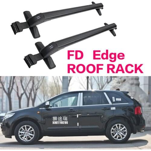 Car Luggage Rack Crossbar Roof Rack FOR Ford Edge 5 DOOR 2009-2014 SUV LOAD 150KG BAR LED