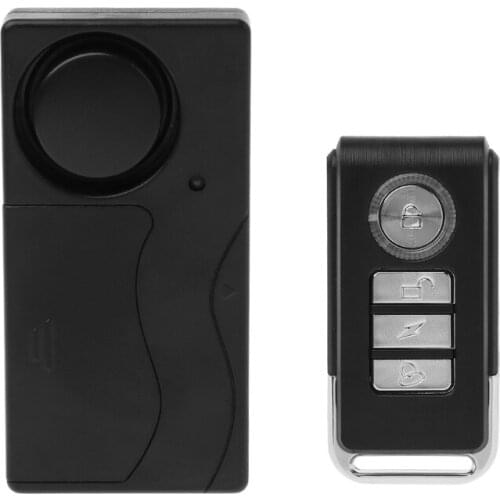 Wireless Remote Control Vibration Alarm Sensor For Car Window Door Home Security F19A