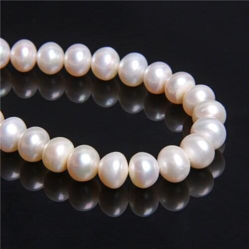 10-11mm AAA Grade Real Freshwater Pearl Bead Big Natural Pearls Good Luster Near Round Loose Pearls Beads For DIY Jewelry Making