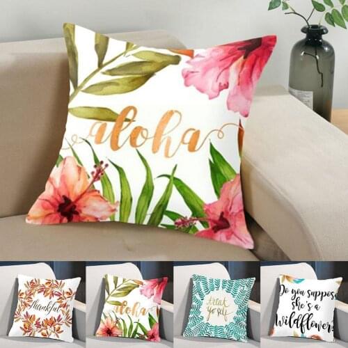 Flower Letter Pattern Throw Pillow Case Home Decor Lover Valentine Cushion Covers Chair Pillowcases For Home Decorative Sof Z5X4