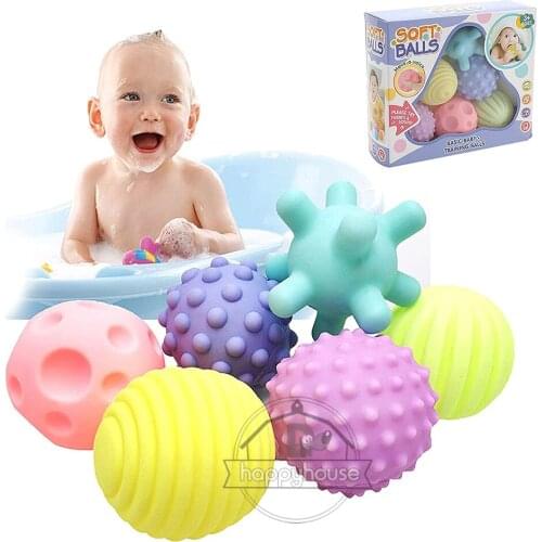 Baby Bath Toys For Kids Water Spray Toys Soft Baby Balls Bathing Toys 3-6 Months Multi Ball Set for Toddlers ewborn Baby Toys