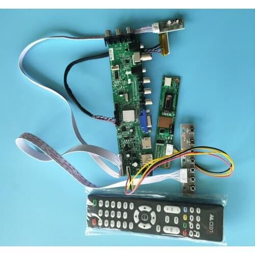 Kit For LP156WH1-TLA3/LP156WH1-TLB1 1 CCFL Digital 1366X768 TV VGA USB remote DVB-T2 DVB-T HDMI LCD Panel 30pin Controller board