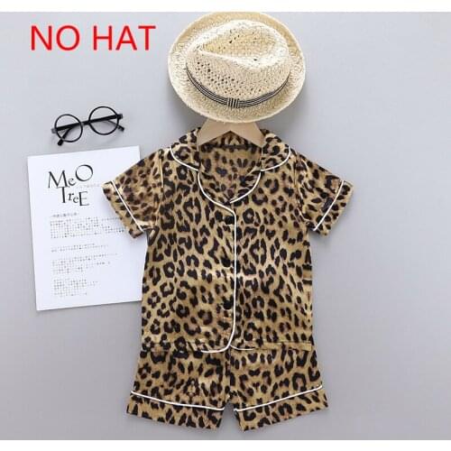 Hot Summer New Toddler Pajamas Baby Boy Girl Sleepwear 2pcs Sets Cute Cartoon Animal Print Short Sleeve Tops+short Pants 1-4Y