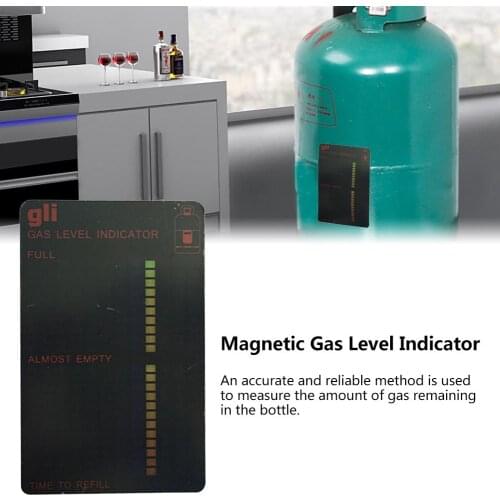 Magnetic Gas Cylinder Tool Gas Tank Level Indicator Propane Butane LPG Fuel Gauge Caravan Bottle Temperature Measuring