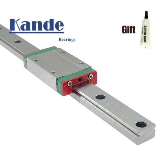 MGN7 CNC 7mm miniature linear rail guide MGN7C L100 - 600 mm MGN7C linear block carriage or MGN7H narrow carriage